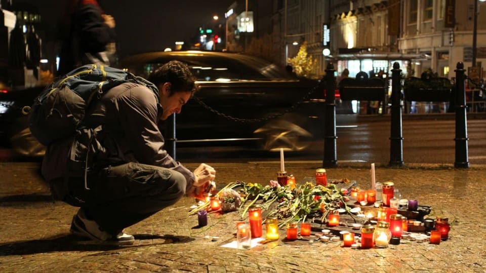 25. výročí pádu komunismu u nás - místo památníku Jana Palacha